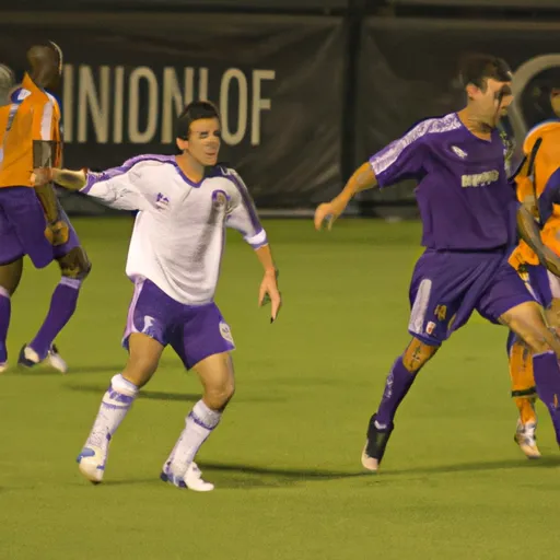 "Soccer match between unidentified team and Orlando City without Lionel Messi"