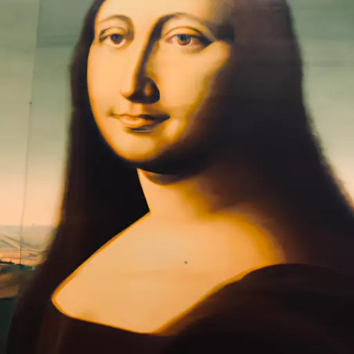 A picture of the Mona Lisa painting