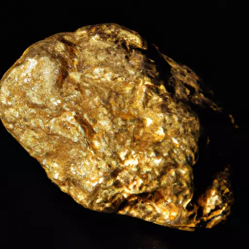 A picture of a gold nugget