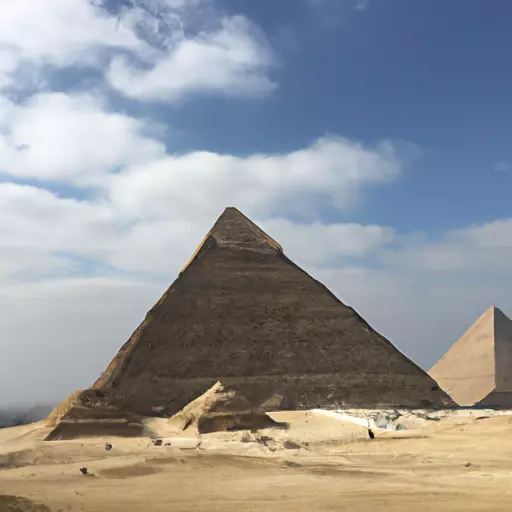 A picture of the Great Pyramids of Giza