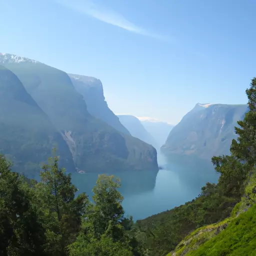 A picture of a Scandinavian fjord