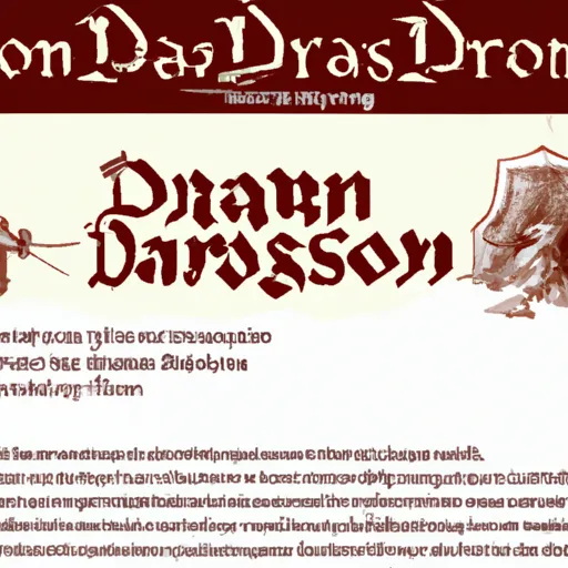 "Dungeons & Dragons themed website homepage"