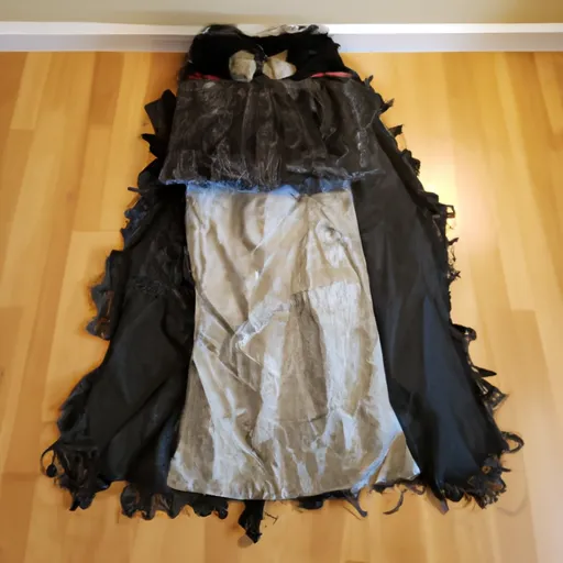 A Night's Watch cape from Game of Thrones made out of a household item