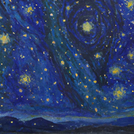 A picture of the painting 'Starry Night'