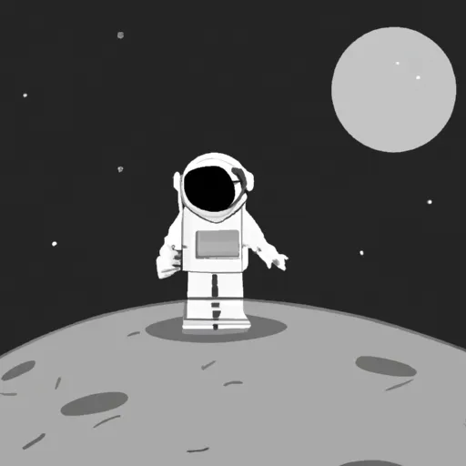 A picture of an astronaut on the moon