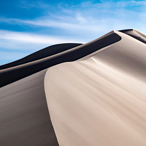 A picture of sand dunes in a desert