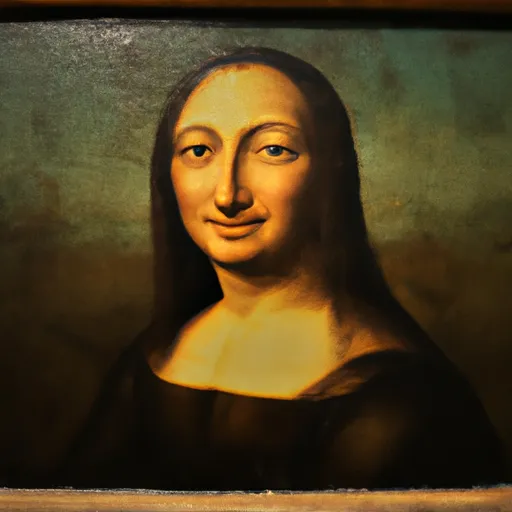 A picture of the Mona Lisa painting