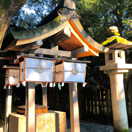 A picture of a Japanese Shrine in Kyoto, Japan