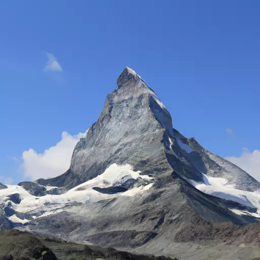 A picture of the Matterhorn in the Swiss Alps