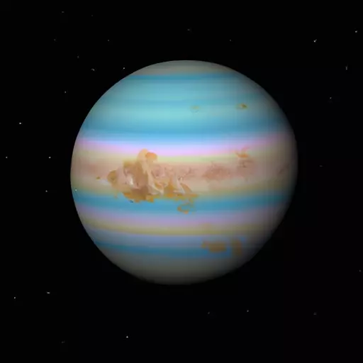 A picture of a gas giant planet