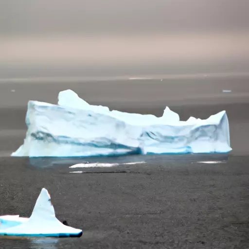 A picture of an iceberg in the Arctic Ocean