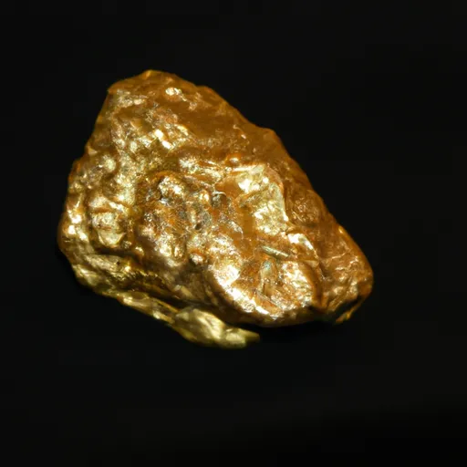 A picture of a gold nugget