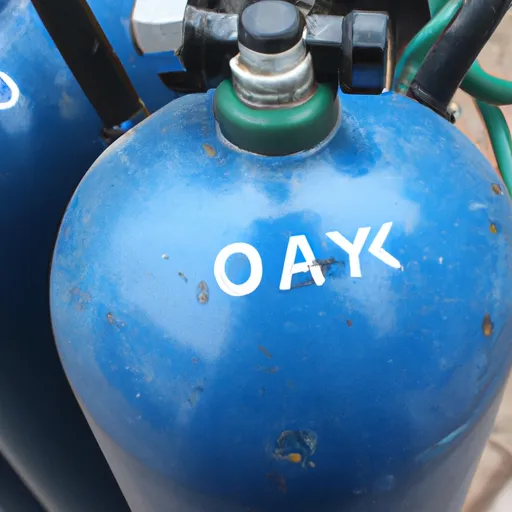 A picture of an oxygen tank