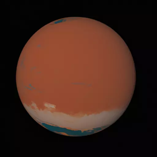 A picture of the planet Mars