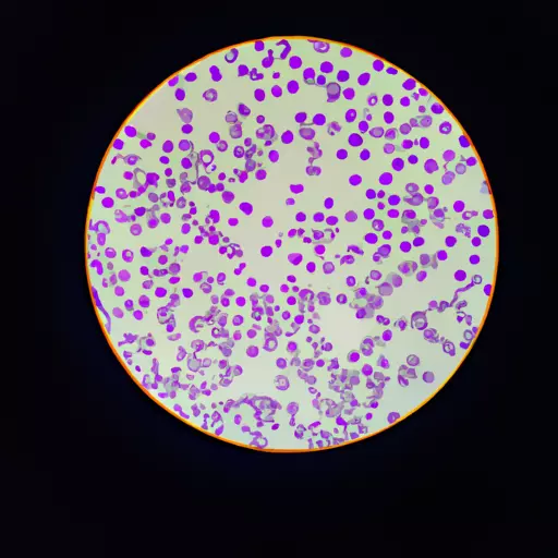 A picture of blood cells