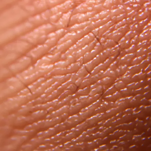 A photo of a person's skin magnified