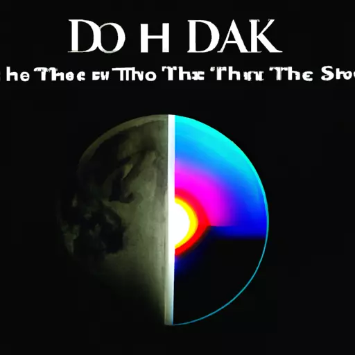 An album cover of 'Dark Side of the Moon'