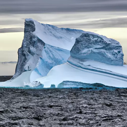 A picture of an Arctic iceberg