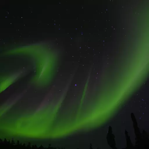 A picture of the Aurora Borealis over Alaska