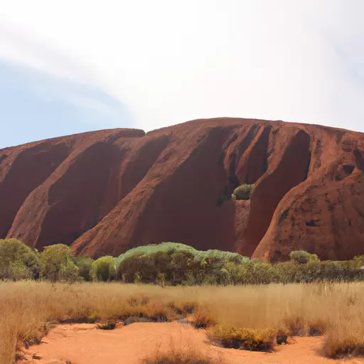 A picture of the Uluru rock formation