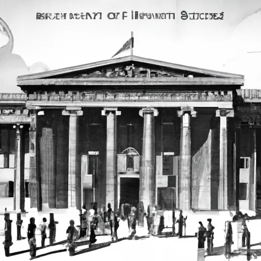 "Vintage illustration of the British Museum"