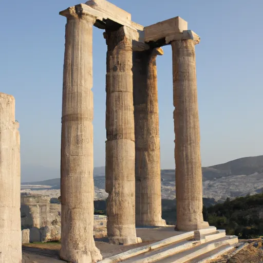 A picture of Ancient Greek ruins