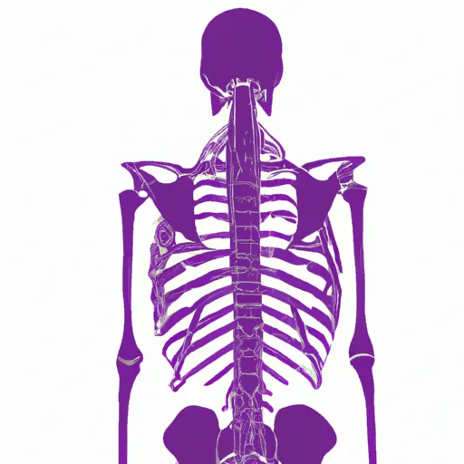 A picture of bones in the human body