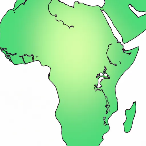 A picture of a map of Africa