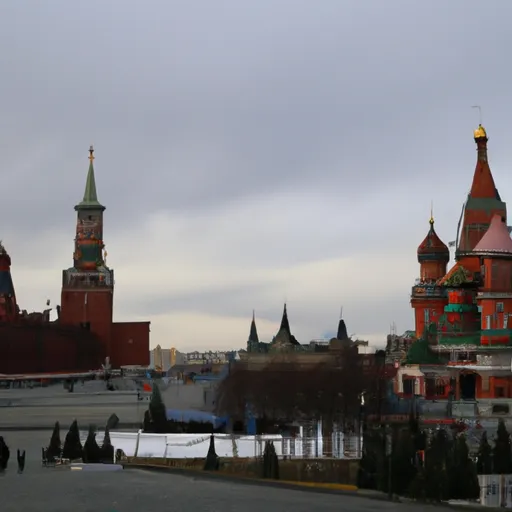 A picture of the Red Square in Moscow