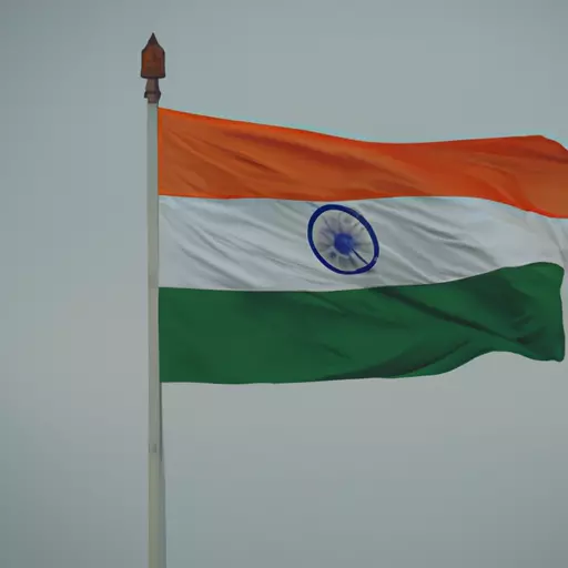 A photo of the Indian flag