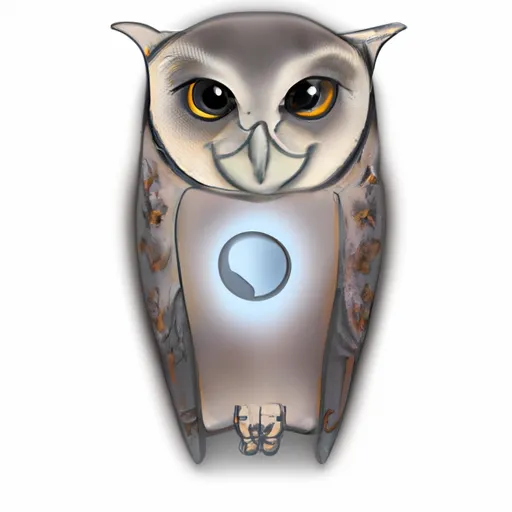 "Harry Potter's pet owl in an illustrative style"