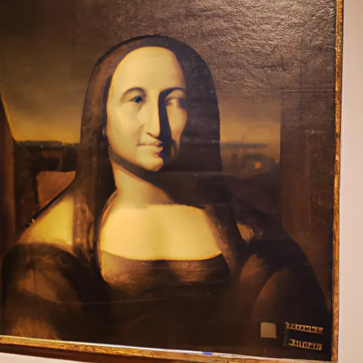 A picture of the Mona Lisa painting