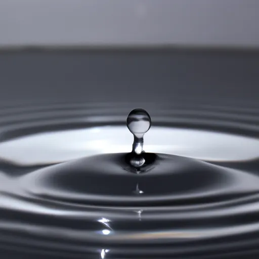 A picture of a water droplet