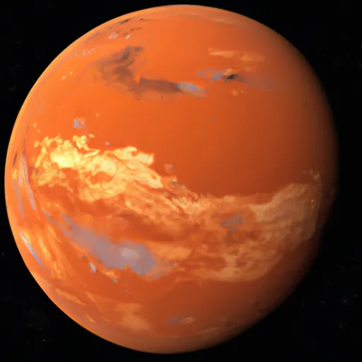 A picture of the planet Mars