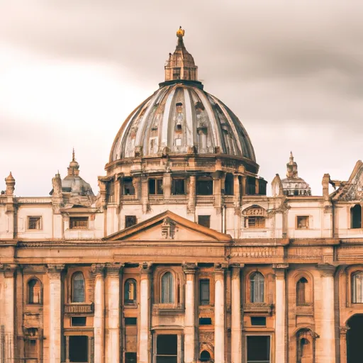 A picture of St. Peter's Basilica in Vatican City