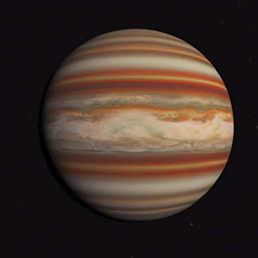 A picture of the planet Jupiter