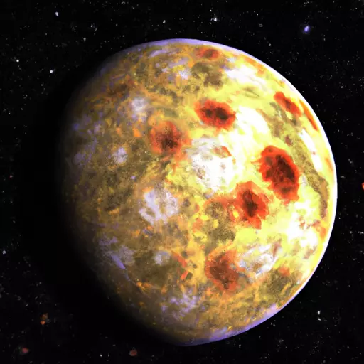 A picture of a planet with a reddish tint