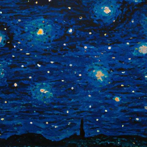 A picture of the 'Starry Night' painting