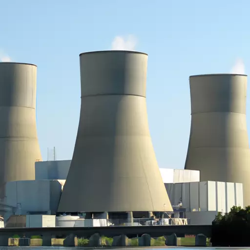 A picture of a nuclear power plant