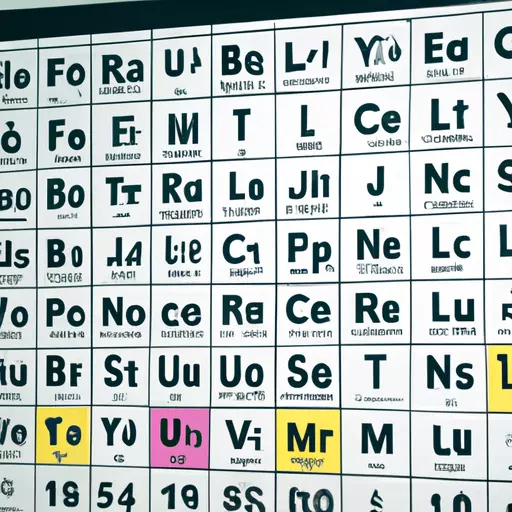 A picture of the periodic table