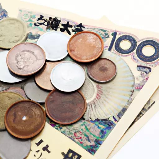 A picture of Japanese Money Bills and Coins