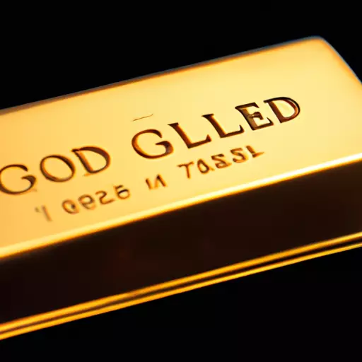 A picture of a bar of gold