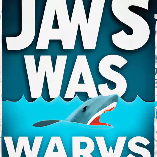 A picture of the movie Jaws poster