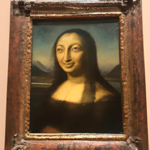 A picture of the Mona Lisa painting