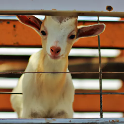 A picture of a baby goat