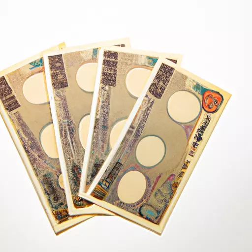 A picture of Japanese currency