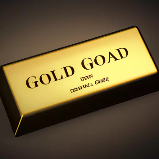 A picture of a bar of gold