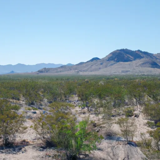 A picture of a vast desert landscape