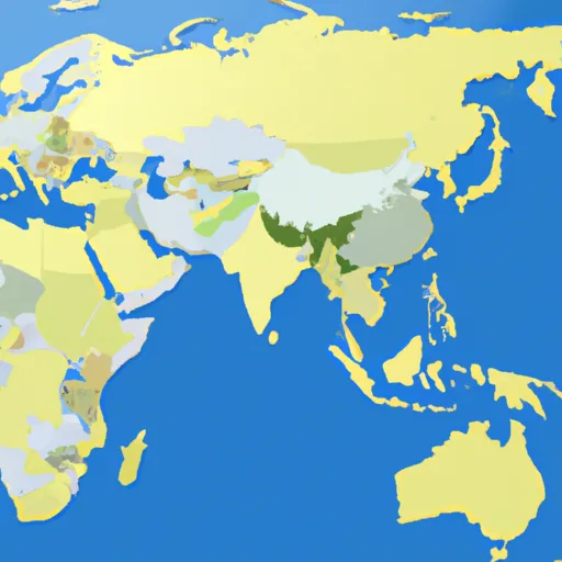 A picture of the Asian continent