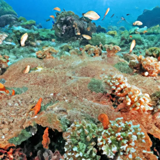 A picture of a colorful coral reef